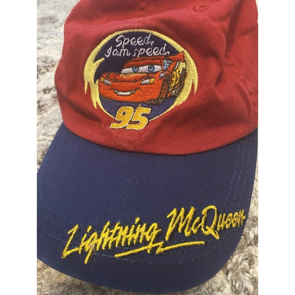 Disney Pixar Cars Lightning McQueen Cap Hat Kids 95 Embroidered Toddler Small